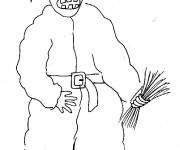 Coloriage P&egrave;re Fouettard