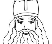 Coloriage Personnage Saint Nicolas