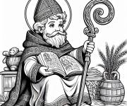 Coloriage Petit Saint Nicolas toy