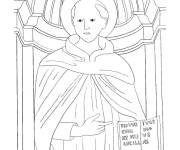 Coloriage Saint Nicolas de Tolentino
