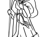 Coloriage Saint Nicolas en couleurs