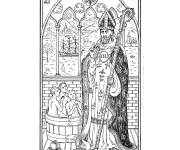 Coloriage Saint Nicolas pour adulte