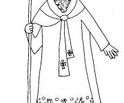 Coloriage Saint Nicolas simple