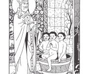 Coloriage Saint Nicolas tradition religieuse