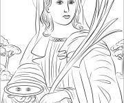 Coloriage Sante Luzie