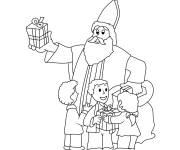 Coloriage ST f&ecirc;te de Saint-Nicolas
