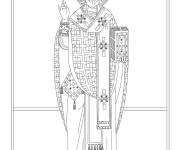 Coloriage St Nicolas adulte cp