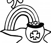 Coloriage et dessins gratuit Illustration Saint-Patrick à imprimer