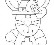 Coloriage Lapin d&eacute;guisement pour Saint-Patrick