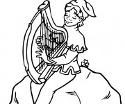 Coloriage Saint-Patrick et La Musique