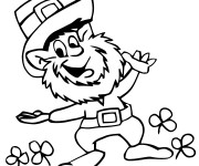 Coloriage et dessins gratuit Saint-Patrick facile à imprimer