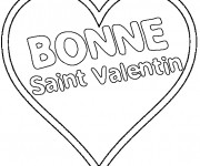 Coloriage Bonne Saint Valentin