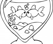 Coloriage Des Poissons Amoureux