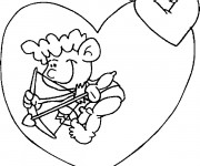 Coloriage Enfant qui cherche Les amoureux