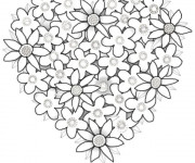 Coloriage Roses Saint-Valentin