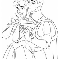 Coloriage et dessins gratuit St-Valentin La Princesse amoureuse à imprimer