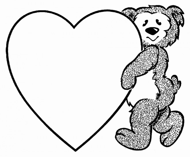 Coloriage et dessins gratuits St-Valentin pour Les Petits à imprimer