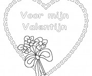 Coloriage St-Valentin sur ordinateur