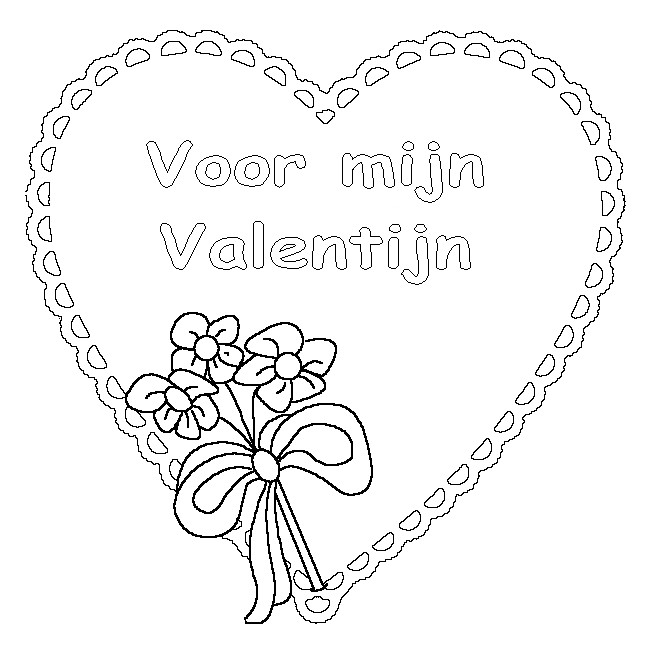 Coloriage et dessins gratuits St-Valentin sur ordinateur à imprimer