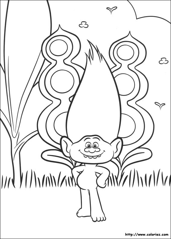 Coloriage Film Les Trolls Dessin Gratuit à Imprimer