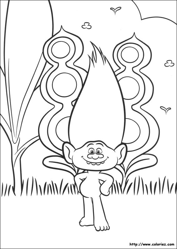 Coloriage Film Les Trolls Dessin Gratuit à Imprimer