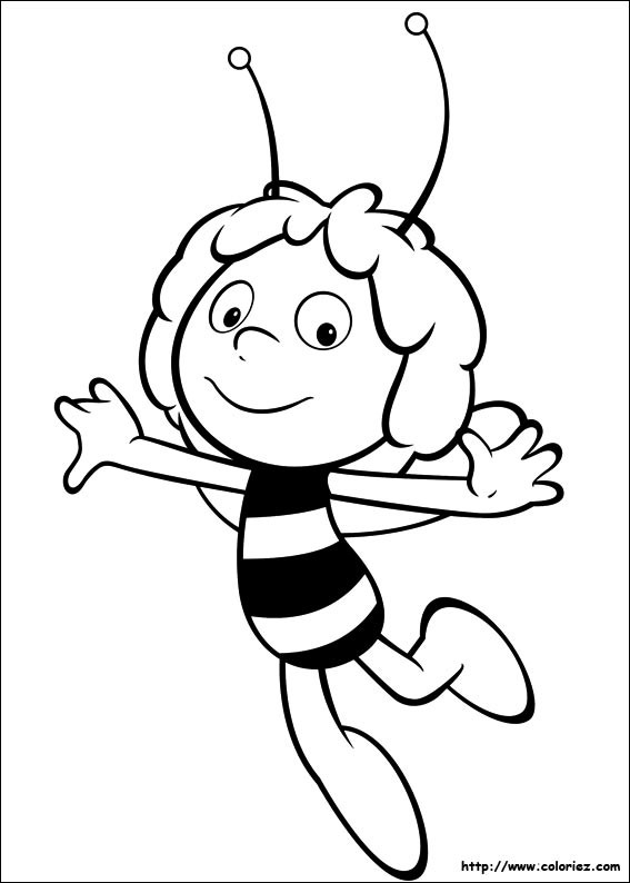 coloriage abeille maya en vol dessin gratuit a imprimer de wind waker link