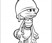 Coloriage Fourmi Paul vecteur