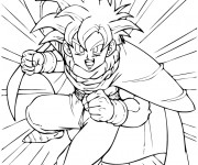 Coloriage et dessins gratuit Ado Dragon Ball Z à imprimer