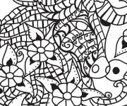Coloriage Adulte cheval &agrave; impri