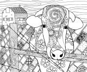 Coloriage Animaux de la ferme pour adulte