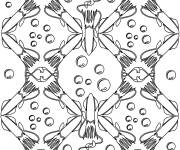 Coloriage Calamars adulte
