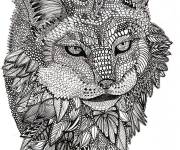 Coloriage Chat anti-stress pour adulte