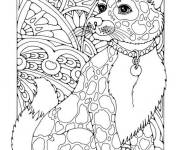 Coloriage Chien tachet&eacute; adulte