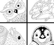 Coloriage Collection aimaux adultes