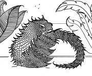 Coloriage L&eacute;zard magique pour adulte