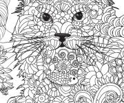 Coloriage Lynx adulte