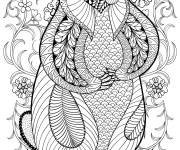 Coloriage Marmotte complexe adulte