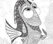 Coloriage Poisson Nemo adulte