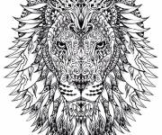 Coloriage Roi de la Jungle anti-stress