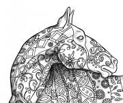 Coloriage Sc&egrave;ne de cheval mandala complexe