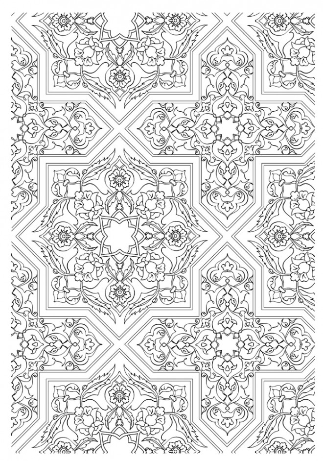 Coloriage Zen Adulte destressant dessin gratuit à imprimer