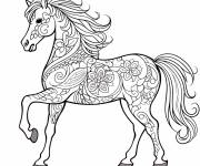 Coloriage Adulte cheval