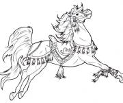 Coloriage et dessins gratuit Adulte cheval de cirque à imprimer