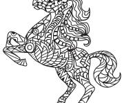 Coloriage Cheval adulte d&eacute;stressant