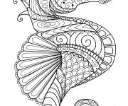 Coloriage Hippocampe adulte