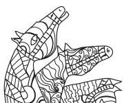Coloriage Trois cheveux adulte
