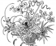 Coloriage et dessins gratuit Adulte Fleur Princesse de nuit à imprimer
