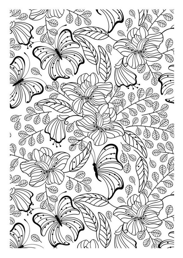 Image de Fleur Coloriage Adulte Fleurs A Imprimer
