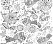 Coloriage Adulte Jardin