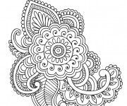 Coloriage et dessins gratuit Adulte Fleurs et Art en ligne à imprimer